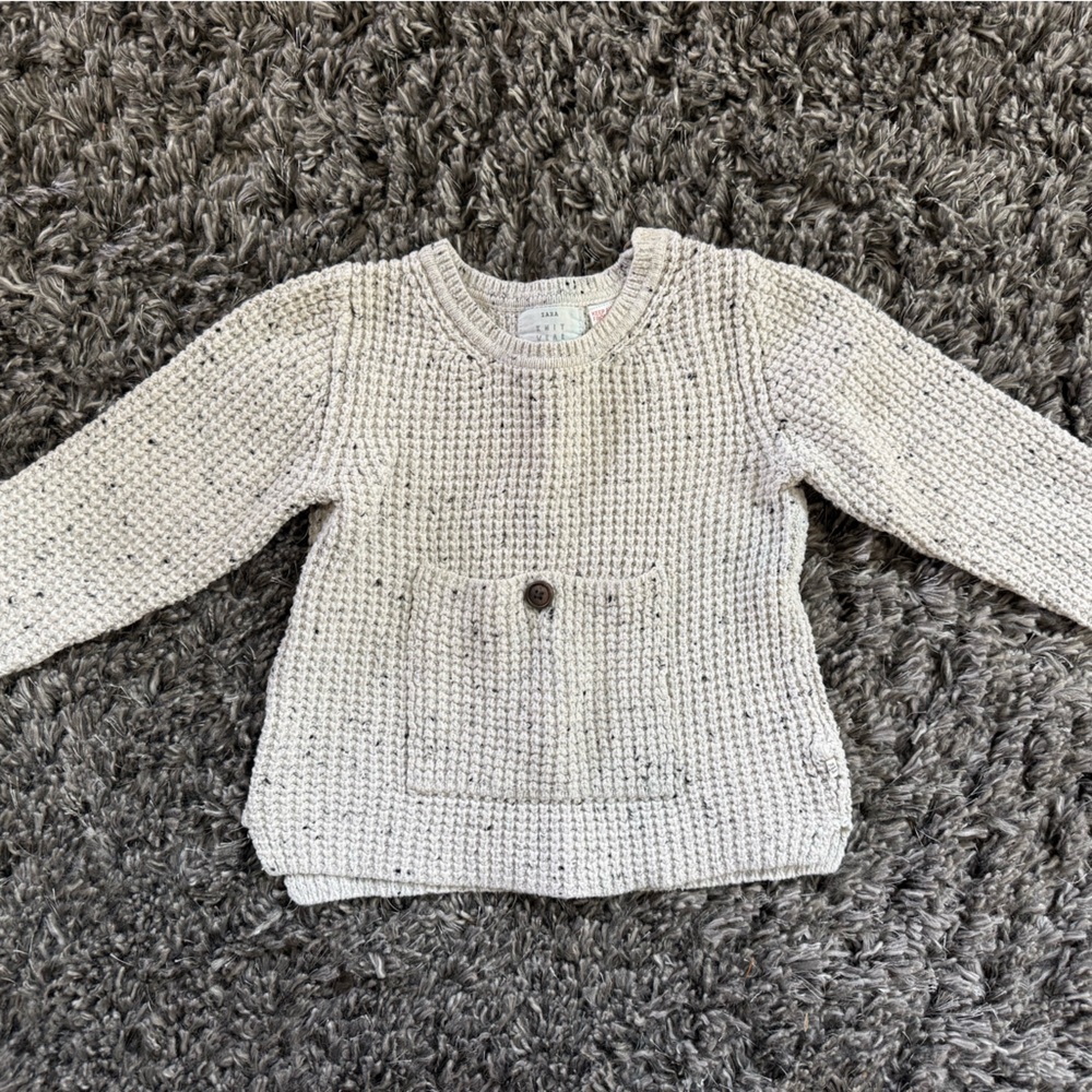 Zara Cream Knit Sweater